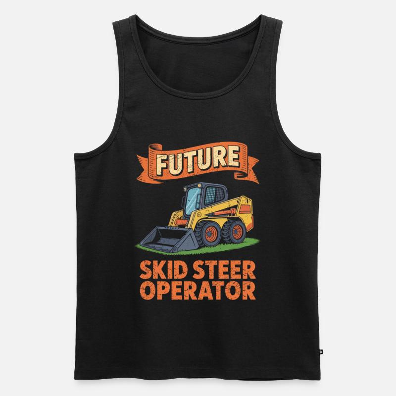 Kompaktlader Skid Steer Operator - Männer Premium Bio Tank Top - Schwarz