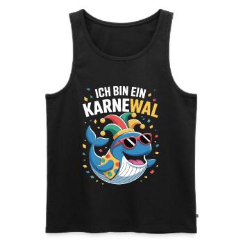 Carnival Carnival Costume, Karnewal, Fasnacht - Men's Premium Organic Tank Top - black - Front - Michal (187cm)