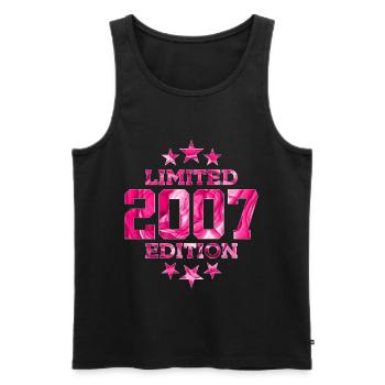 LIMITED EDITION 2007 19TH BIRTHDAY - Men's Premium Organic Tank Top - black - Front - AI Model Male 178 light (178cm)