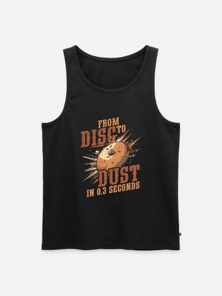 Tontaubenschießen From Disc To Dust - Männer Premium Bio Tank Top - Schwarz