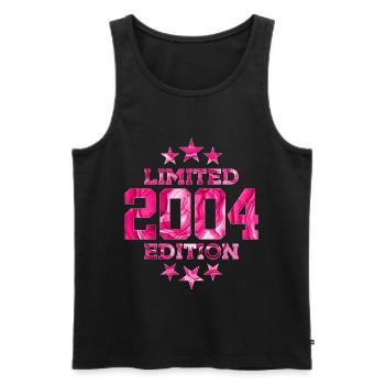 LIMITED EDITION 2004 22ND BIRTHDAY - Men's Premium Organic Tank Top - black - Front - Michal (187cm)