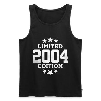LIMITED EDITION 2004 22ND BIRTHDAY - Men's Premium Organic Tank Top - black - Front - Michal (187cm)