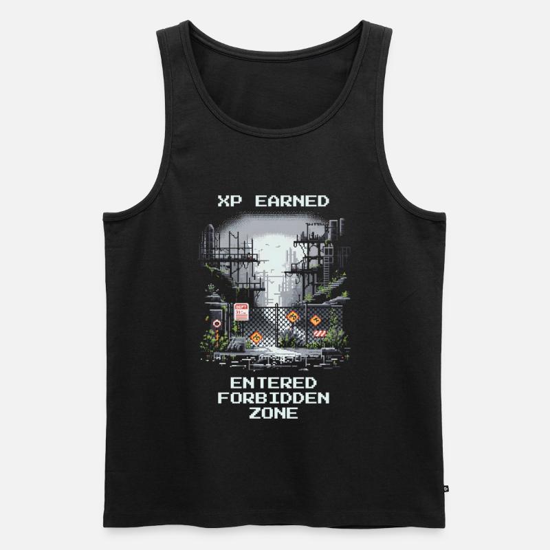 Obtenir XP : Zone interdite découverte - Débardeur bio Premium Homme - noir