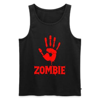 Zombie Hand Halloween Apocalypse - Men's Premium Organic Tank Top - black - Front - AI Model Male 178 light (178cm)