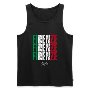 I love Florence, Florence Italy - Men's Premium Organic Tank Top - black - Front - Michal (187cm)