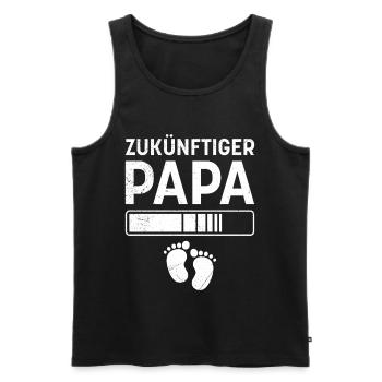 Future papa Funny - Débardeur bio Premium Homme - noir - Devant - Michal (187cm)