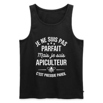 I'm not perfect but I'm a beekeeper - Men's Premium Organic Tank Top - black - Front - AI Model Male 178 light (178cm)