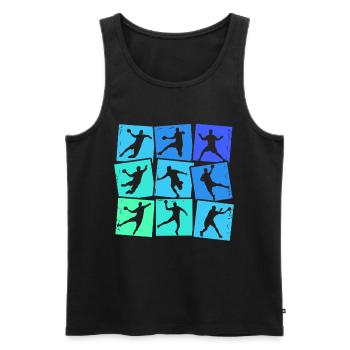 Handball Handball Players Handball Players Children Boys - Men's Premium Organic Tank Top - black - Front - AI Model Male 178 light (178cm)