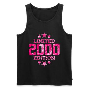 LIMITED EDITION 2000 26TH BIRTHDAY - Men's Premium Organic Tank Top - black - Front - AI Model Male 178 light (178cm)