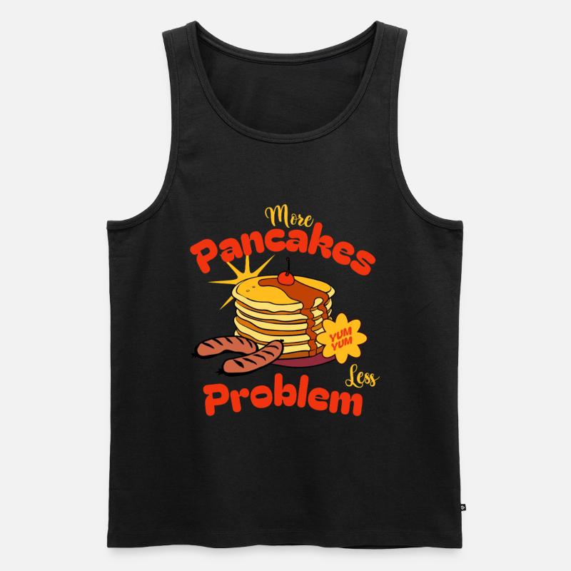 Frische Waffeln Lustiges Geschenk - Männer Premium Bio Tank Top - Schwarz