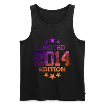 LIMITED EDITION 2014 12TH BIRTHDAY - Men's Premium Organic Tank Top - black - Front - Michal (187cm)