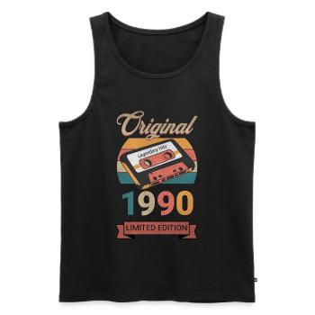 Original 1990 Limited Edition Geburtstag Geschenk - Männer Premium Bio Tank Top - Schwarz - Vorne - Michal (187cm)