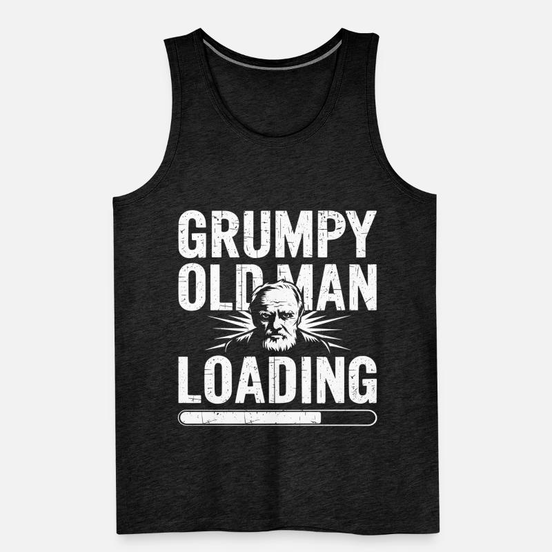 GrumpyOldMan Loading Bar Men's Premium Organic Tank Top