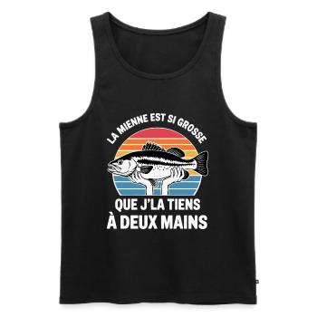 Original Fischer Lustiger Humor Angeln Geschenk - Männer Premium Bio Tank Top - Schwarz - Vorne - Michal (187cm)