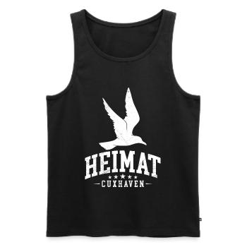 Cuxhaven HOME CUXHAVEN Island North Sea Funny - Men's Premium Organic Tank Top - black - Front - Michal (187cm)