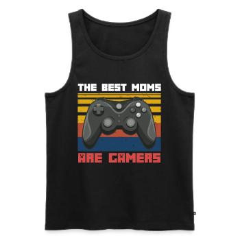 Mama Gaming Gamer - Débardeur bio Premium Homme - noir - Devant - Michal (187cm)
