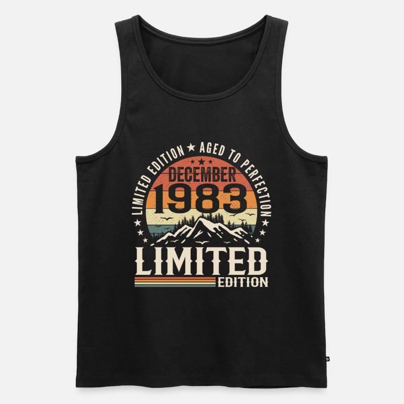 Dezember 1983 - Männer Premium Bio Tank Top - Schwarz