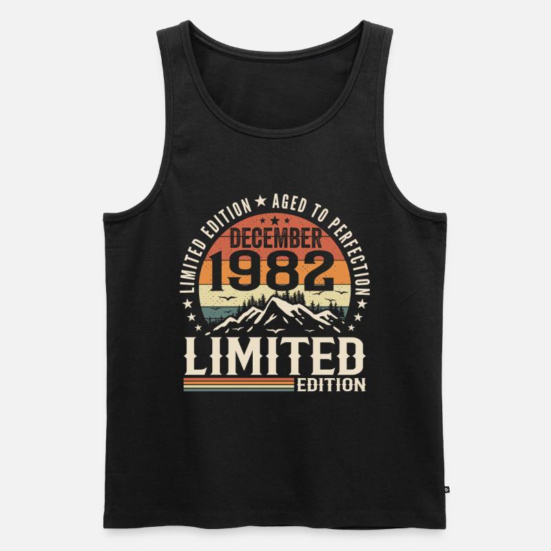 Dezember 1982 - Männer Premium Bio Tank Top - Schwarz