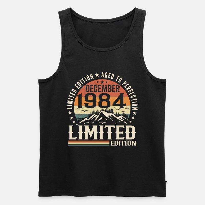 Dezember 1984 - Männer Premium Bio Tank Top - Schwarz