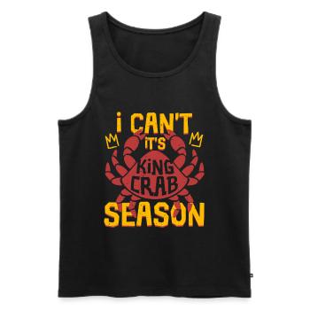 Alaska King Crab It's Crab Season - Men's Premium Organic Tank Top - black - Front - AI Model Male 178 light (178cm)