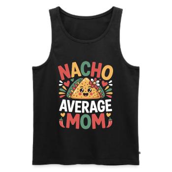 Nacho Durchschnittliche Mama Lustig - Männer Premium Bio Tank Top - Schwarz - Vorne - Michal (187cm)