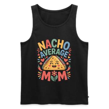 Nacho Durchschnittliche Mama Lustig - Männer Premium Bio Tank Top - Schwarz - Vorne - Michal (187cm)