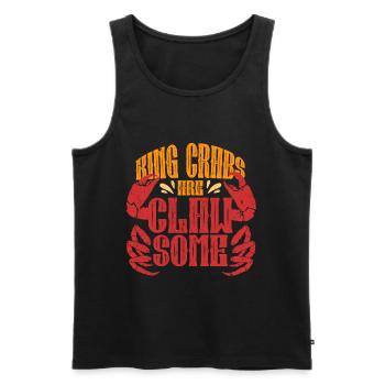 Alaska King Crab Claw Some King Crabs - Men's Premium Organic Tank Top - black - Front - AI Model Male 178 light (178cm)