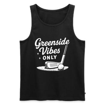 Greenside Vibes Uniquement les amateurs de joueurs de golf drôles - Débardeur bio Premium Homme - noir - Devant - Michal (187cm)