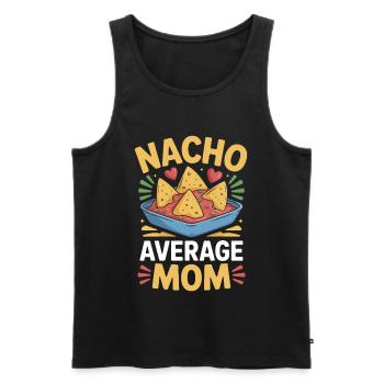 Nacho Durchschnittliche Mama Lustig - Männer Premium Bio Tank Top - Schwarz - Vorne - Michal (187cm)
