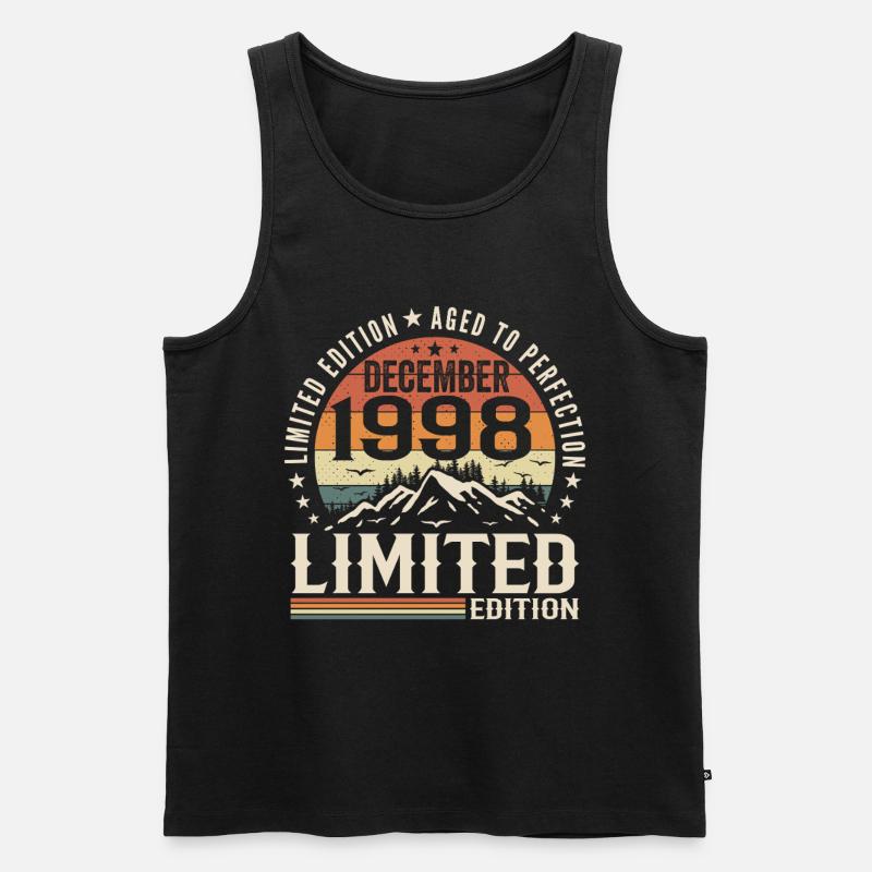 Dezember 1998 - Männer Premium Bio Tank Top - Schwarz