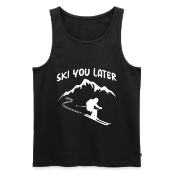 Ski You Later Après Ski Party Crew Ski Neige Ski - Débardeur bio Premium Homme - noir - Devant - Michal (187cm)