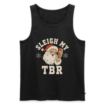 Traîneau My TBR Santa Noël - Débardeur bio Premium Homme - noir - Devant - Michal (187cm)