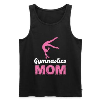 Gymnastics Mom Silhouette - Männer Premium Bio Tank Top - Schwarz - Vorne - Michal (187cm)