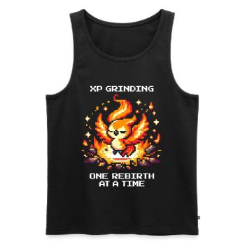 XP grinden, Respawn um Respawn | RPG Roguelike - Männer Premium Bio Tank Top - Schwarz - Vorne - AI Model Male 178 light (178cm)
