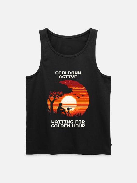 Cooldown active | Golden Hour Photography - Men's Premium Organic Tank Top - black