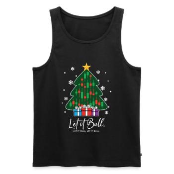 Let It Bull Crypto Exchanges Arbre de Noël - Débardeur bio Premium Homme - noir - Devant - AI Model Male 178 light (178cm)