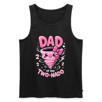 Papa ZweiNado - Men's Premium Organic Tank Top - black - Front - AI Model Male 178 light (178cm)