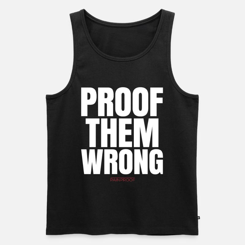 Beweise dafür, dass sie falsch liegen - Männer Premium Bio Tank Top - Schwarz