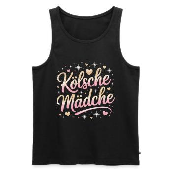 Cologne Girls Carnival Cologne Cologne Cologne Girls - Men's Premium Organic Tank Top - black - Front - AI Model Male 178 light (178cm)