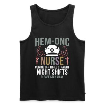  Hematology Department Supplies Night Shift - Men's Premium Organic Tank Top - black - Front - AI Model Male 178 light (178cm)