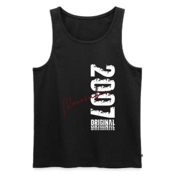 21st Birthday Original November Vintage 2007 - Men's Premium Organic Tank Top - black - Front - Michal (187cm)