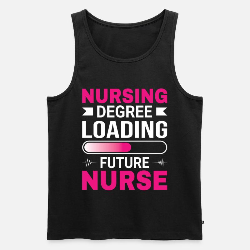 Krankenschwester Ausbildung - Männer Premium Bio Tank Top - Schwarz