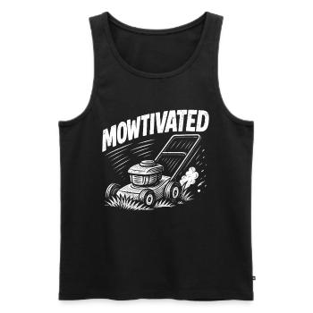 Motorisé - Débardeur bio Premium Homme - noir - Devant - Michal (187cm)