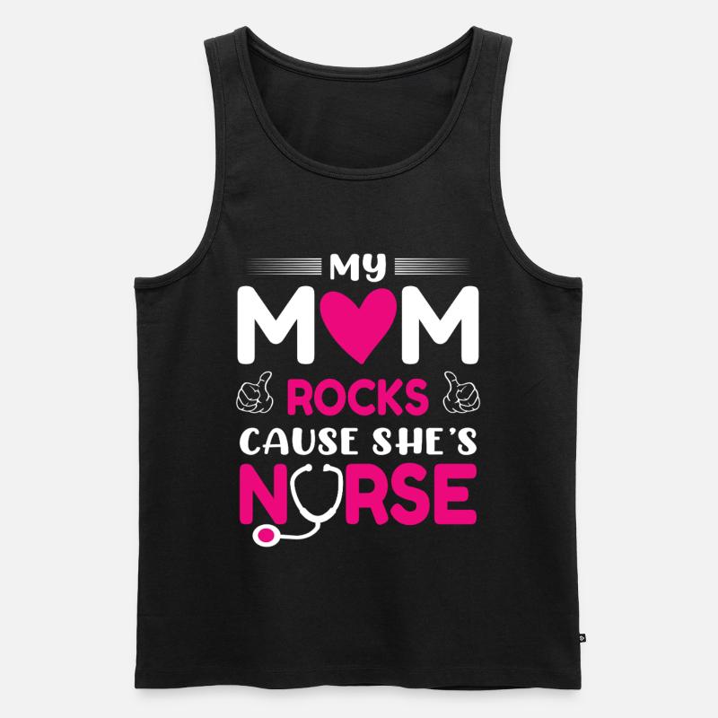 Krankenschwester Mutter - Männer Premium Bio Tank Top - Schwarz