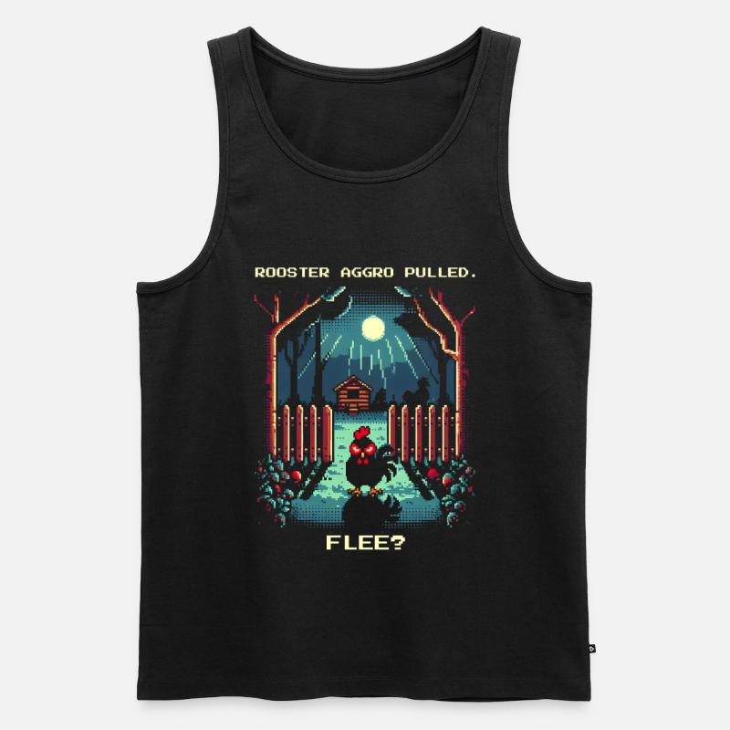 Aggro Pulled | Activate flight? - Men's Premium Organic Tank Top - black