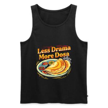 Tamil Tamilisch Sri Lanka Less Drama More Dosa - Männer Premium Bio Tank Top - Schwarz - Vorne - Michal (187cm)