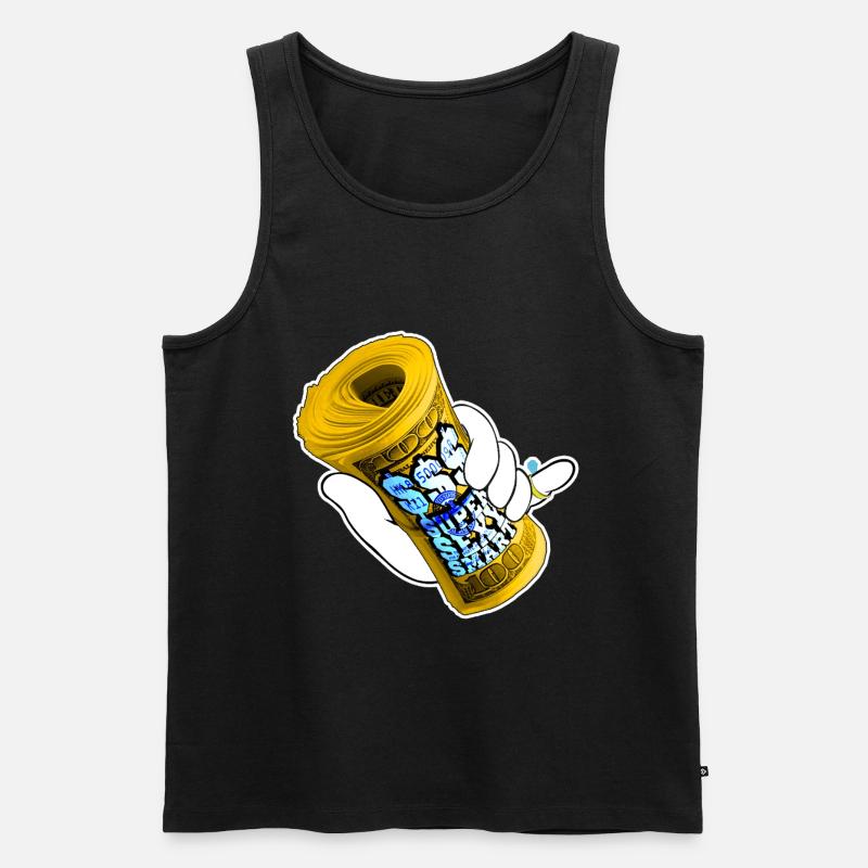 Money - Männer Premium Bio Tank Top - Schwarz
