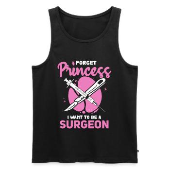Chirurgenträume statt Prinzessin - Männer Premium Bio Tank Top - Schwarz - Vorne - AI Model Male 178 light (178cm)