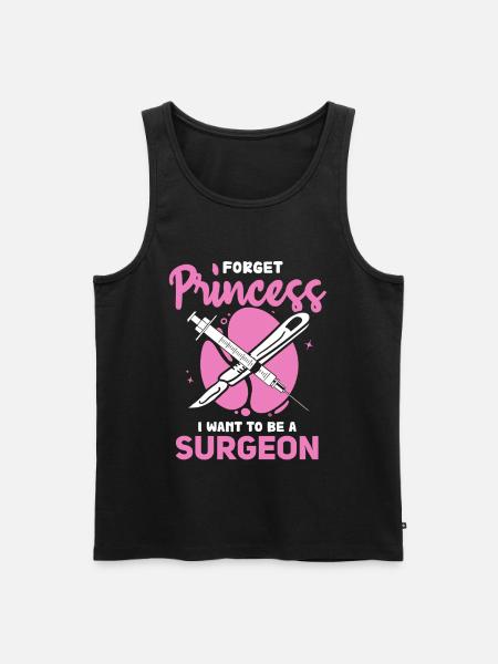 Surgeon's dreams instead of princess - Men's Premium Organic Tank Top - black