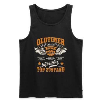 Oldtimer Modell 1956 | Geburtstag Geschenk - Männer Premium Bio Tank Top - Schwarz - Vorne - Michal (187cm)
